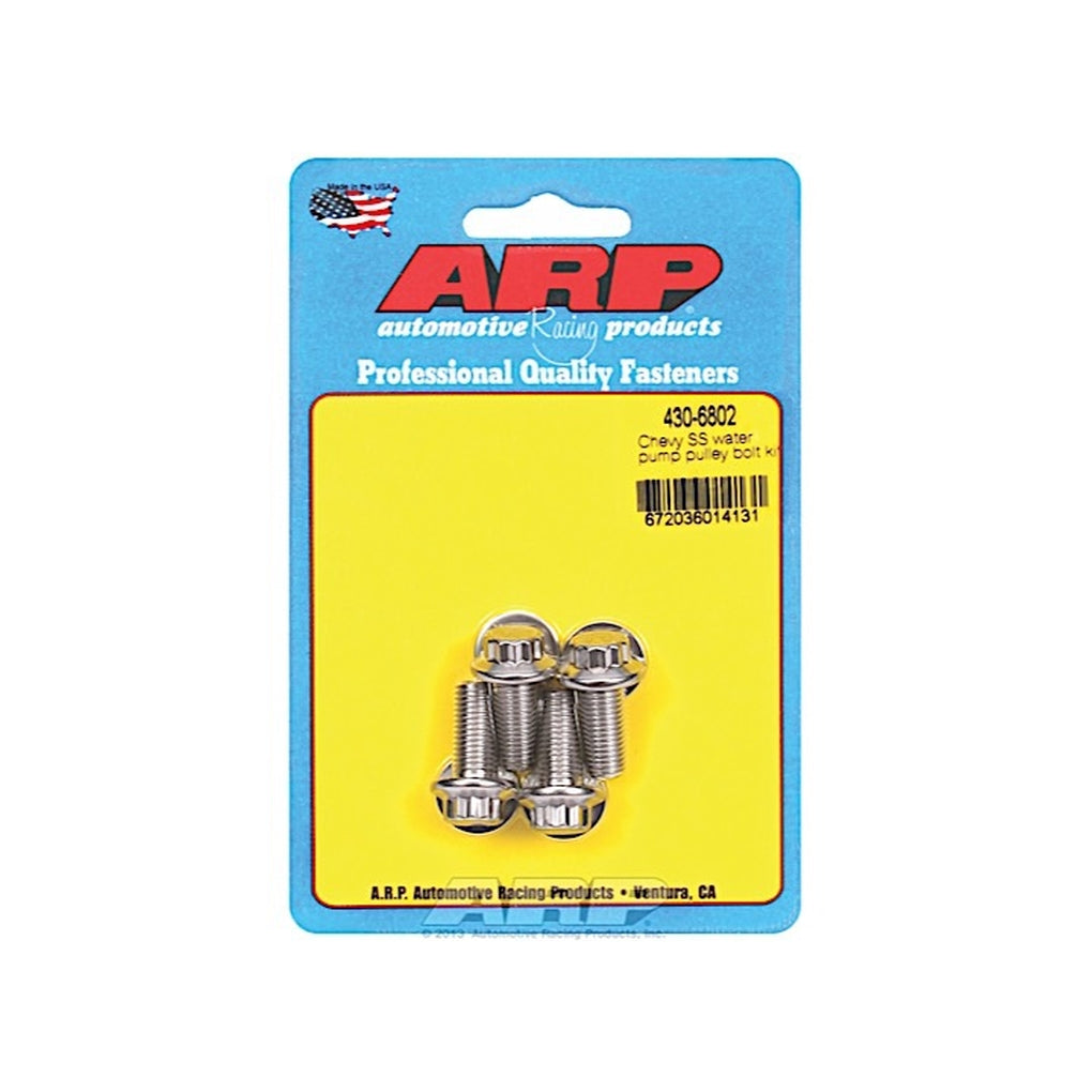 ARP 430-6802 Chevy SS Water Pump Pulley Bolt Kit