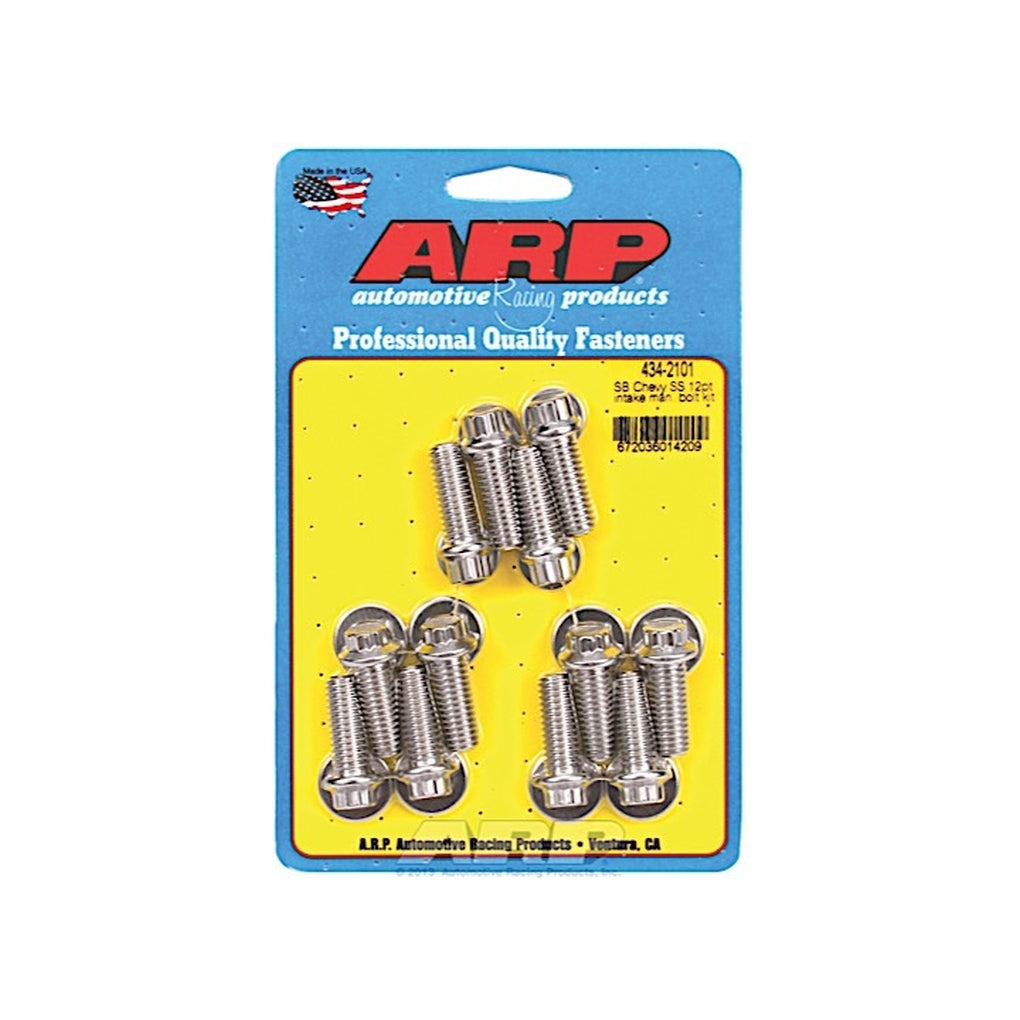 ARP 434-2101 SB Chevy SS 12Pt Intake Manifold Bolt Kit Stainless Steel