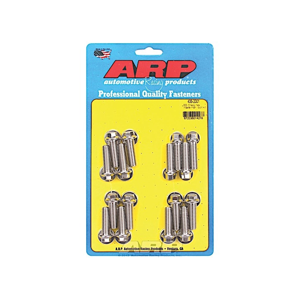 ARP 435-2001 BB Chevy Hex Intake Manifold Bolt Kit Stainless Steel