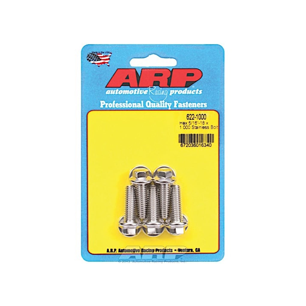 ARP 622-1000 5/1618 X 1.000 Hex SS Bolts