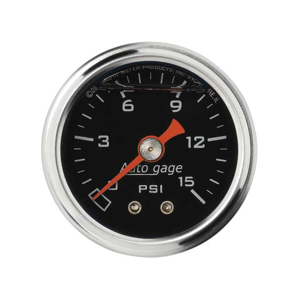 Auto Meter 2172 Pressure Gauge 015 Psi Sportcomp