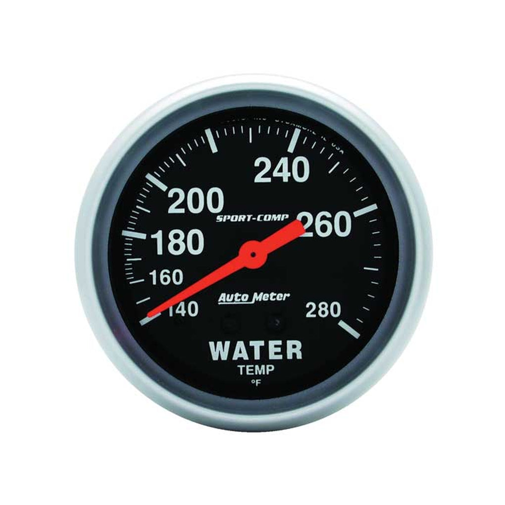Auto Meter 3431 25/8In Water Temp 140 280F 6Fttubing Mech