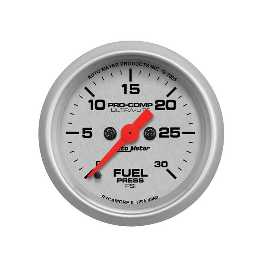 Auto Meter 4360 2In Fuel Press 030 Psi Fse