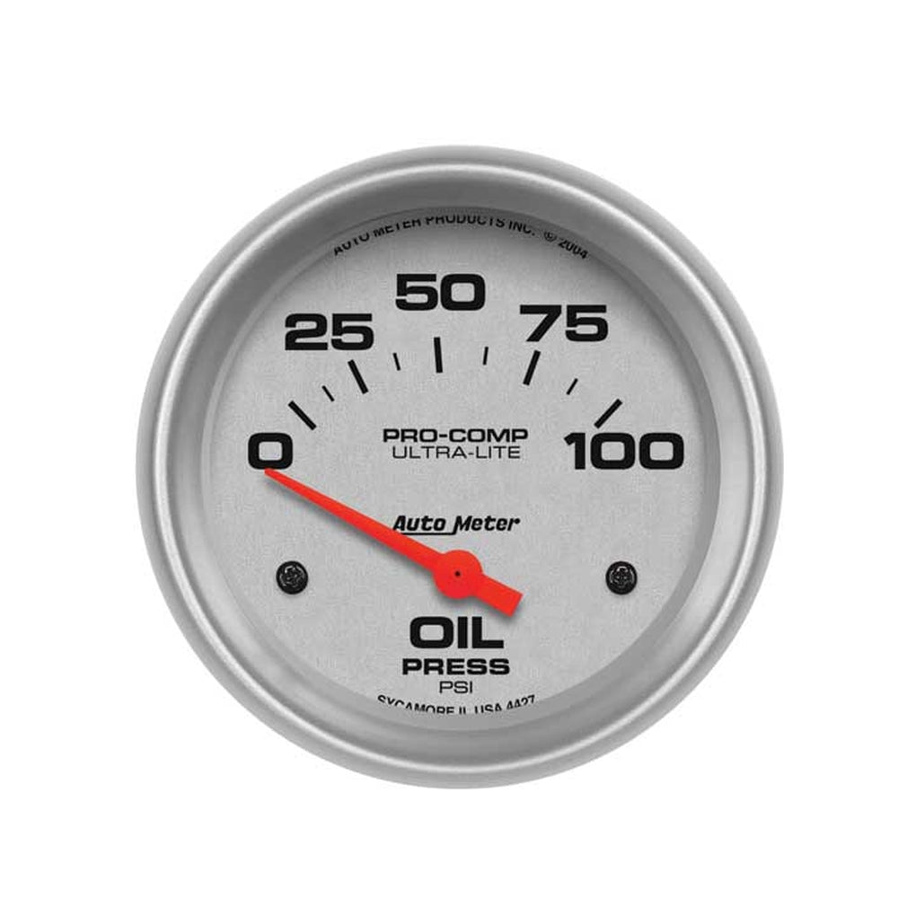 Auto Meter 4427 25/8In Oil Press 0100 Psi Sse Ultralite