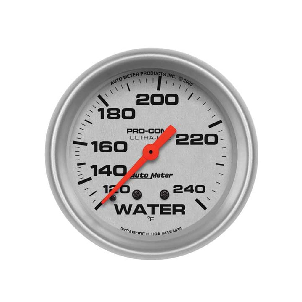 Auto Meter 4432 25/8In Water Temp 120 240F 6Ftline Mech