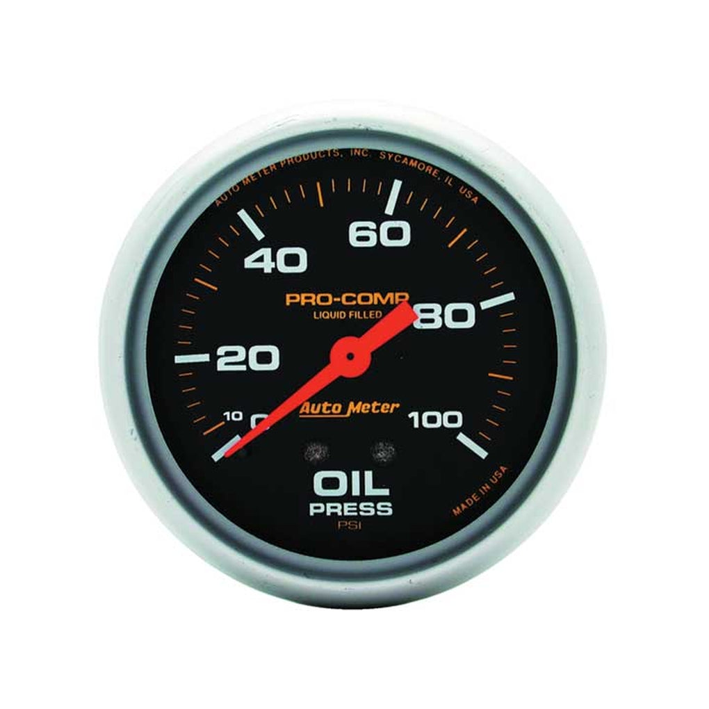 Auto Meter 5421 25/8In Oil Press 0100 Psi Lfg Mech