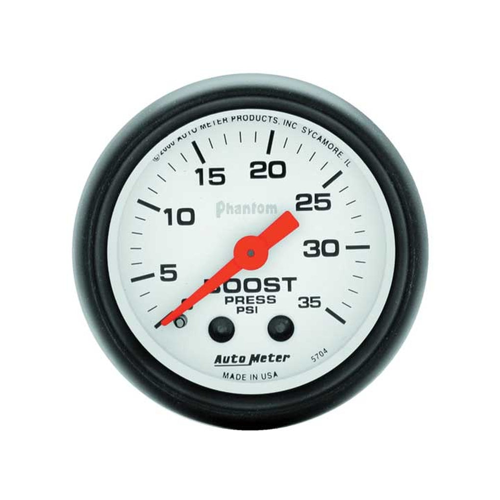 Auto Meter 5704 2In Boost 035 Psi Mech Phantom