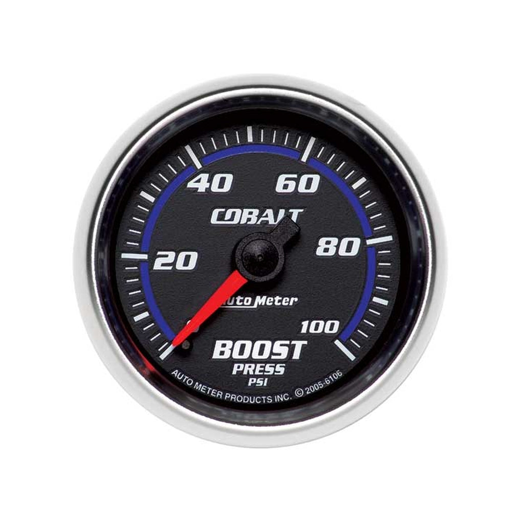 Auto Meter 6106 21/16In Boost 0100 Psi Mech Cobalt