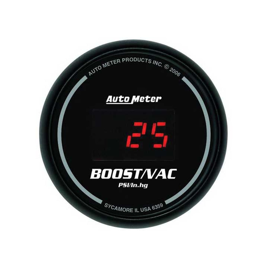 Auto Meter 6359 21/16In Boostvac 30/30 Digital Black