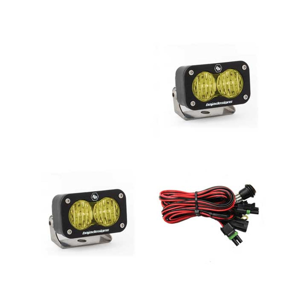 Baja Designs 547815 S2 Sport Pair Wide Cornering LED Amber