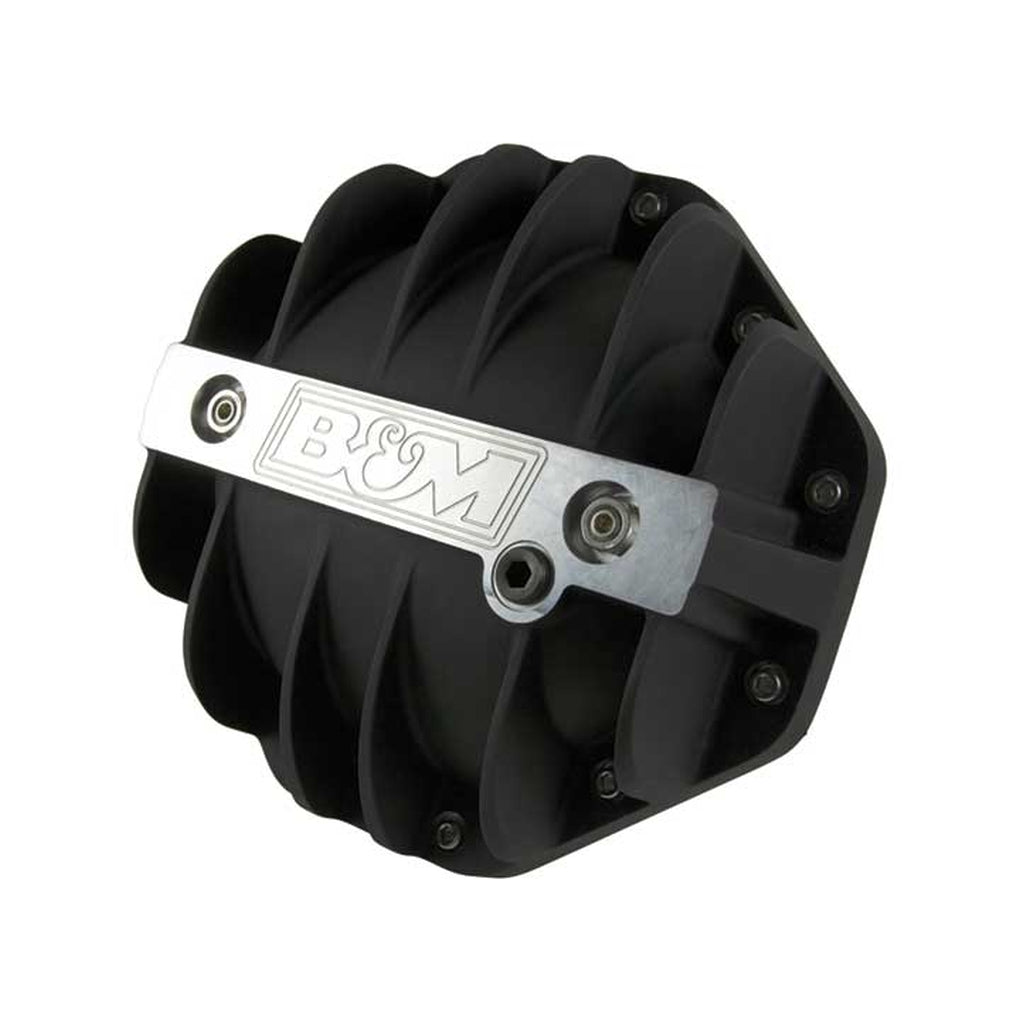 B&M Automotive 11306 Cast Aluminum Differential Cover Black