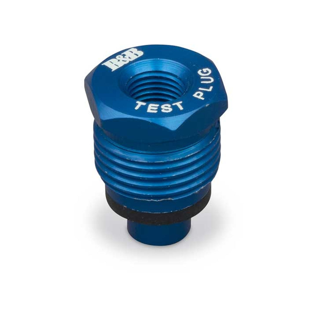 B&B Molders 94192 Check Valve Test Plug Blue