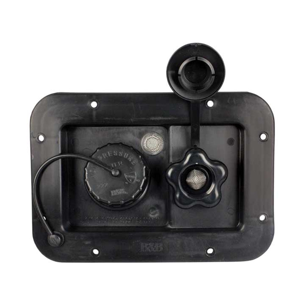 B&B Molders 94223 City/Gravity Dish Plastic Check Valve Black