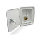 B&B Molders 94225 City Water Hatch W/Brass Check Valve Key Polar White