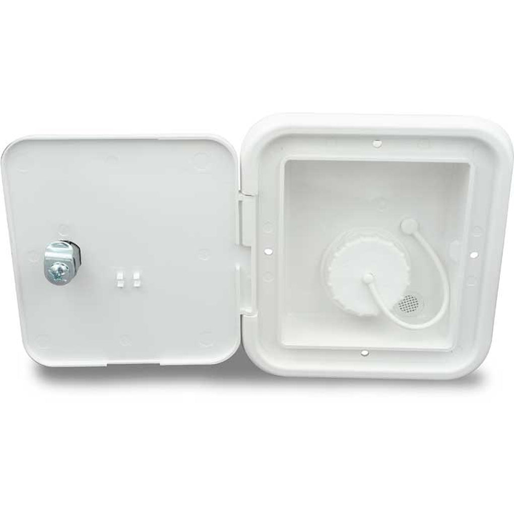 B&B Molders 94251 Gravity Water Hatch Key Lock Polar White