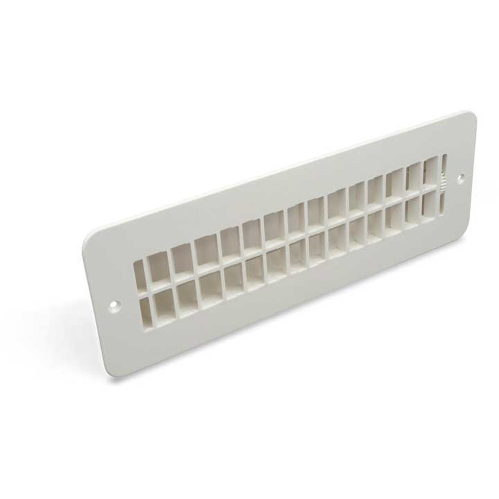 B&B Molders 94259 Floor Register 2X10 W/Damper Polar White