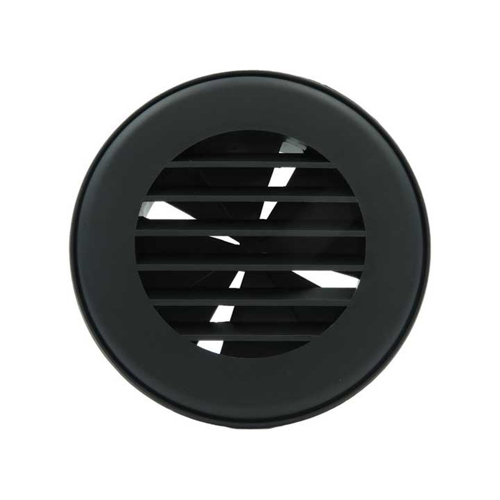 B&B Molders 94268 Heat Vent 4In Connection W/Damper Black