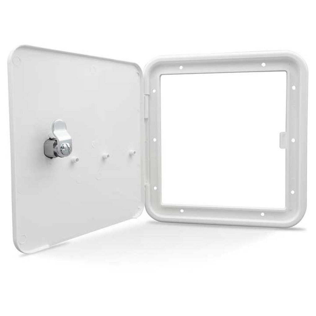B&B Molders 94305 Multipurpose Hatch W/O Back Key Lock Polar White