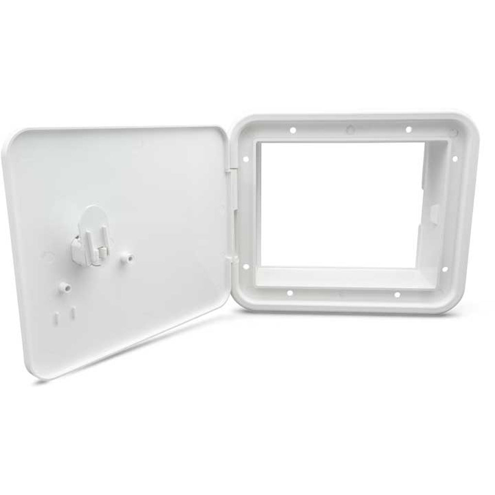 B&B Molders 94306 Multipurpose Hatch W/O Back Key Lock Polar White