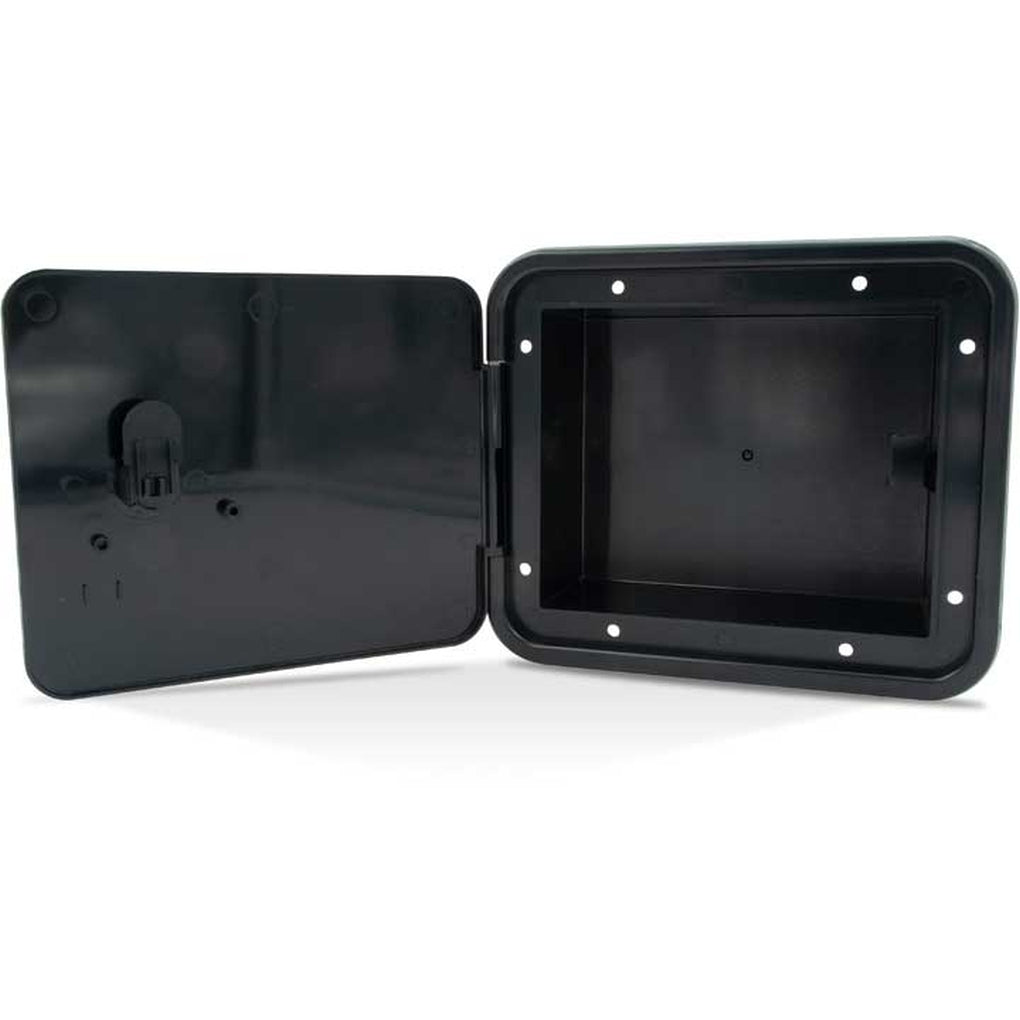 B&B Molders 94310 Multipurpose Hatch w/Flat Back Key Lock Polar White