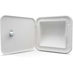 B&B Molders 94312 Multipurpose/Fuel Hatch W/Slant Back Key Lock Polar White