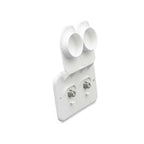B&B Molders 94323 Cable/Cable Plate Polar White