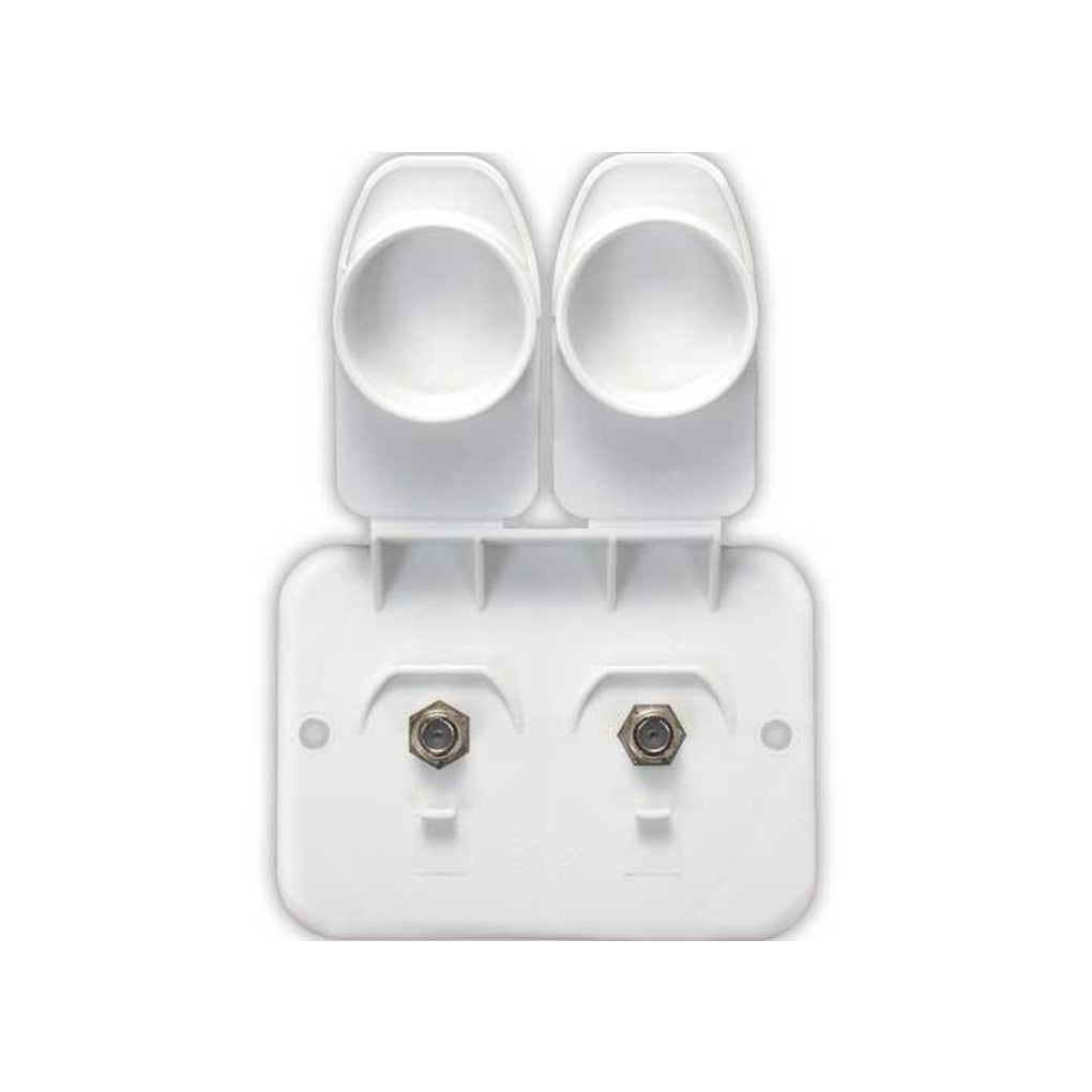 B&B Molders 94323 Cable/Cable Plate Polar White