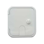 B&B Molders 94333 Small 30/50 Amp Electric Cable Hatch Thumb Lock Polar White