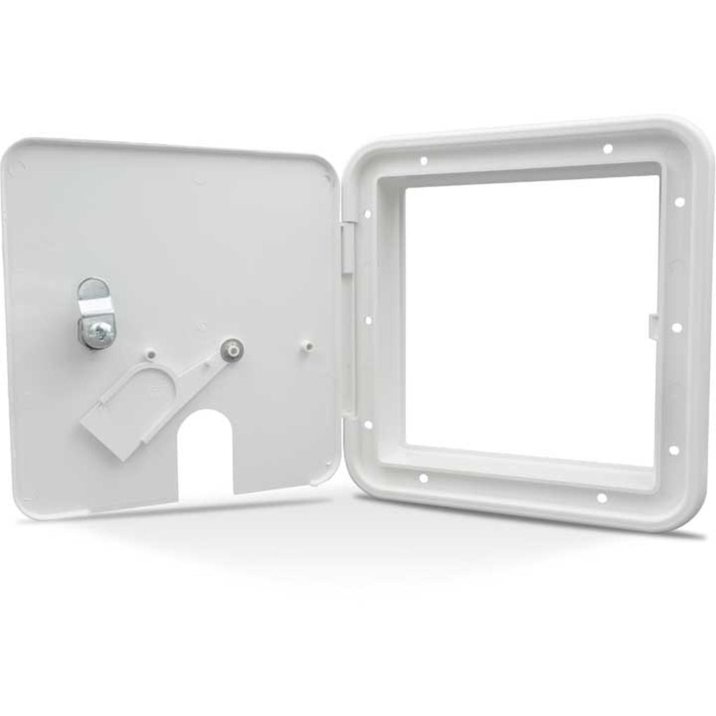 B&B Molders 94337 Large 30/50 Amp Electric Cable Hatch Key Lock Polar White