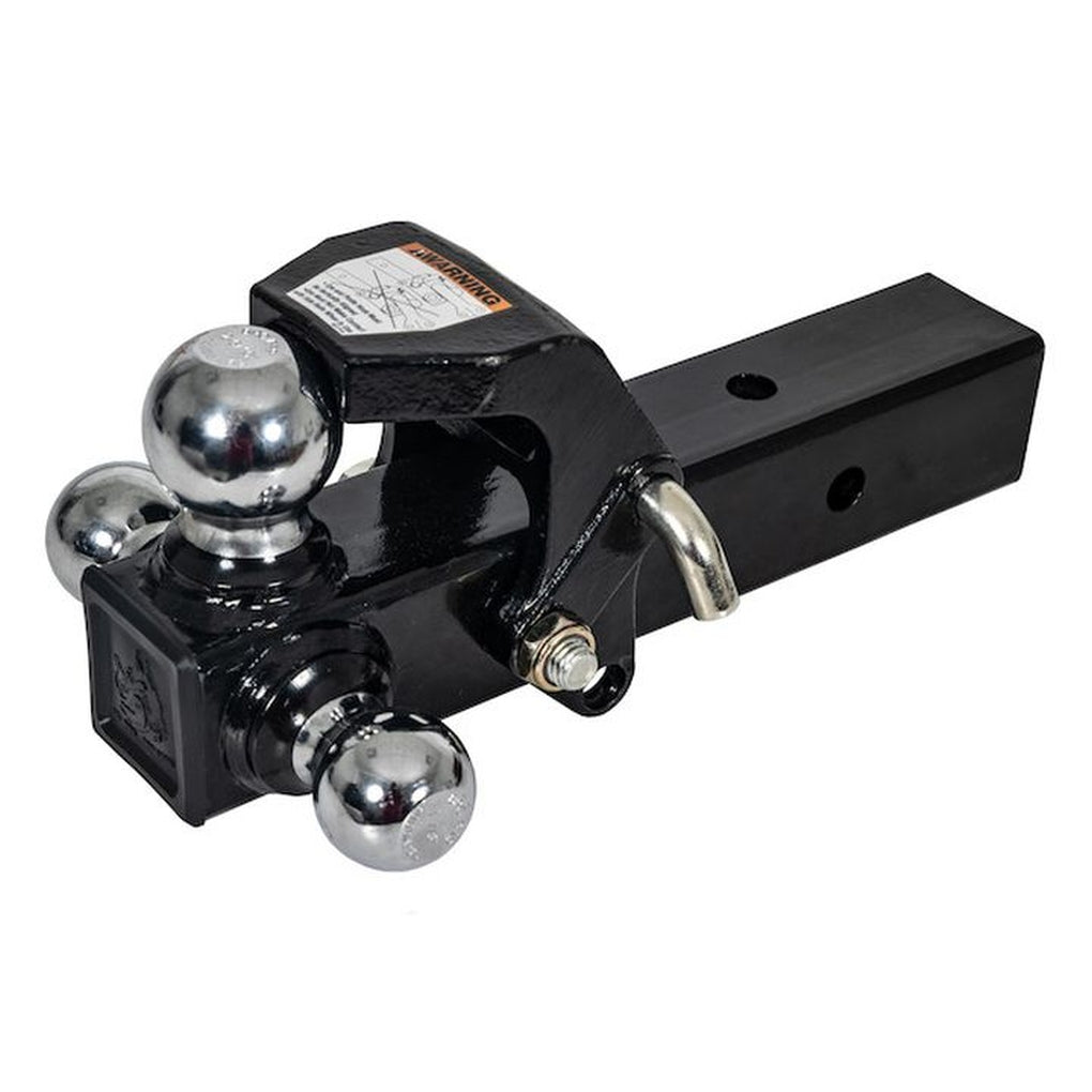 Buyers Products 1802280 Triball Hitch With Pintle Hook and Chrome Towing Balls 21/2 In Reciever