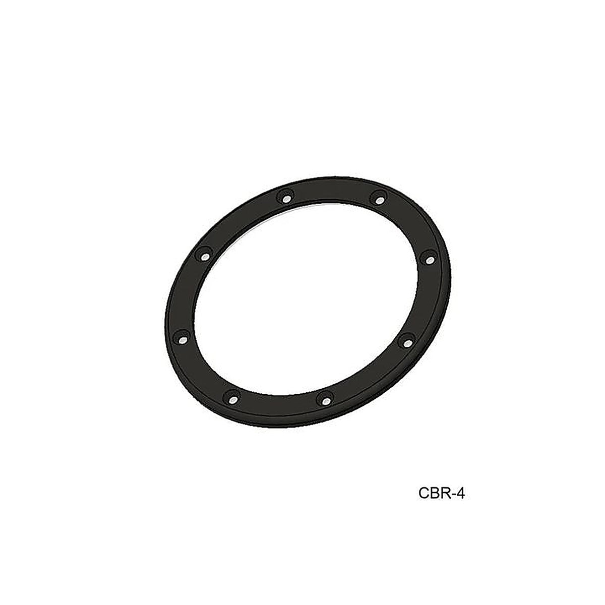TH Marine - CBR-4-DP - 4.5in Reinforced Cable Boot Ring - Black