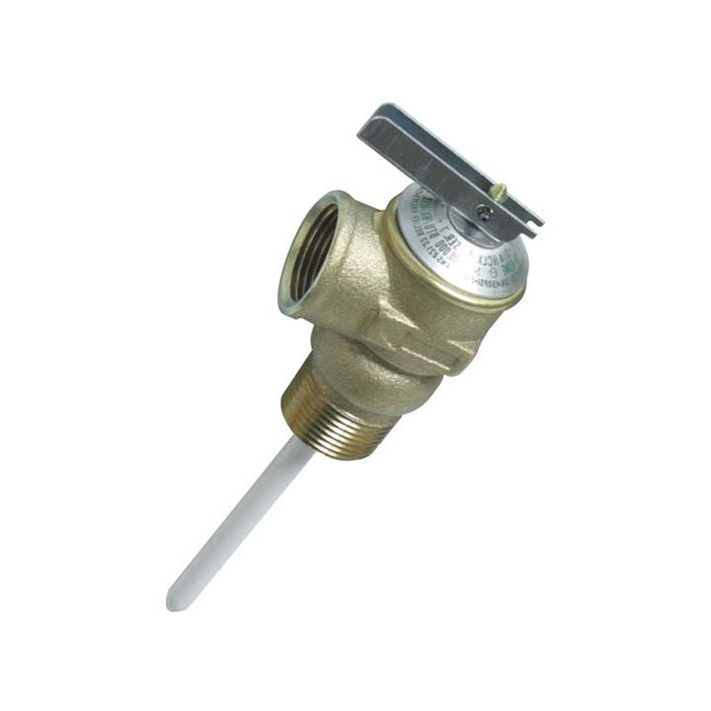 Camco 10471 T & P Valve 3/4In w/4In Probe Coated 150Psi
