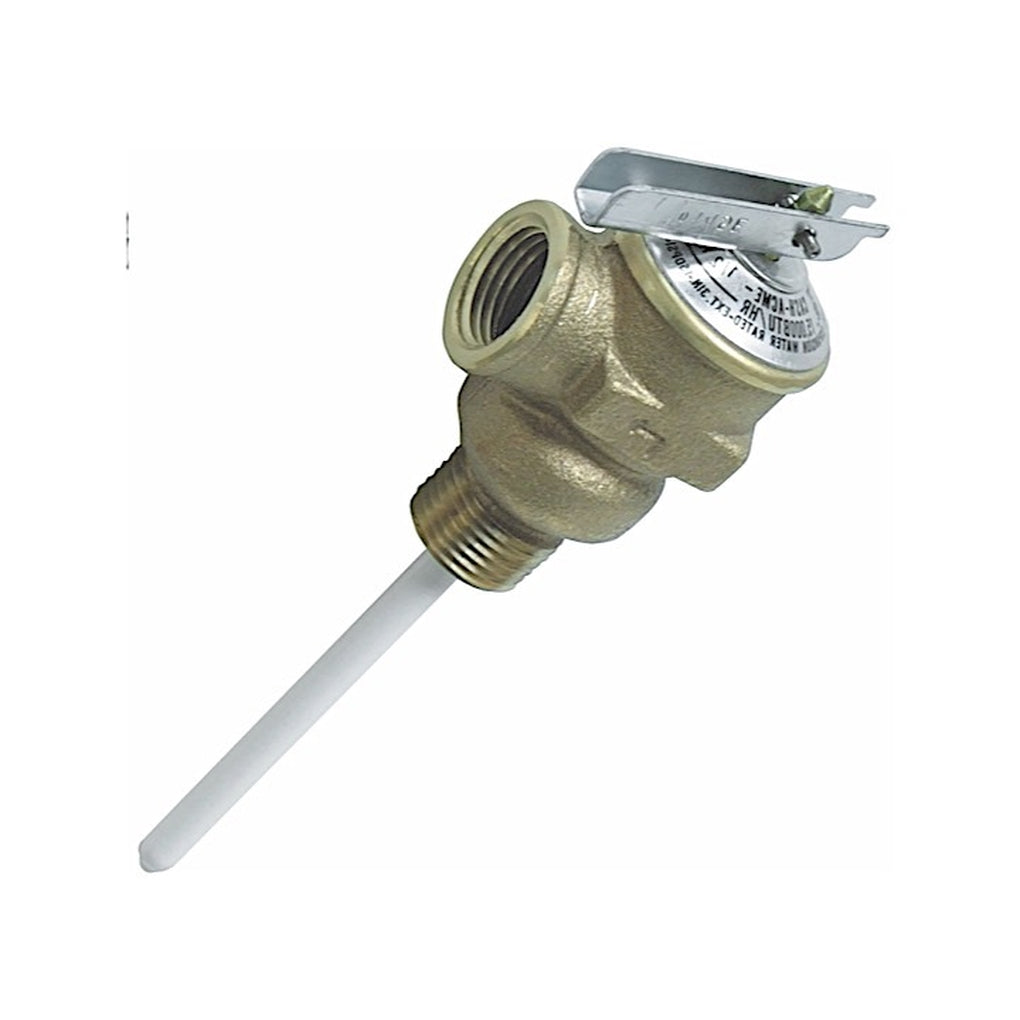 Camco 10473 T&P Valve 3/4In w/4In Probe Coated 150Psi SKPK