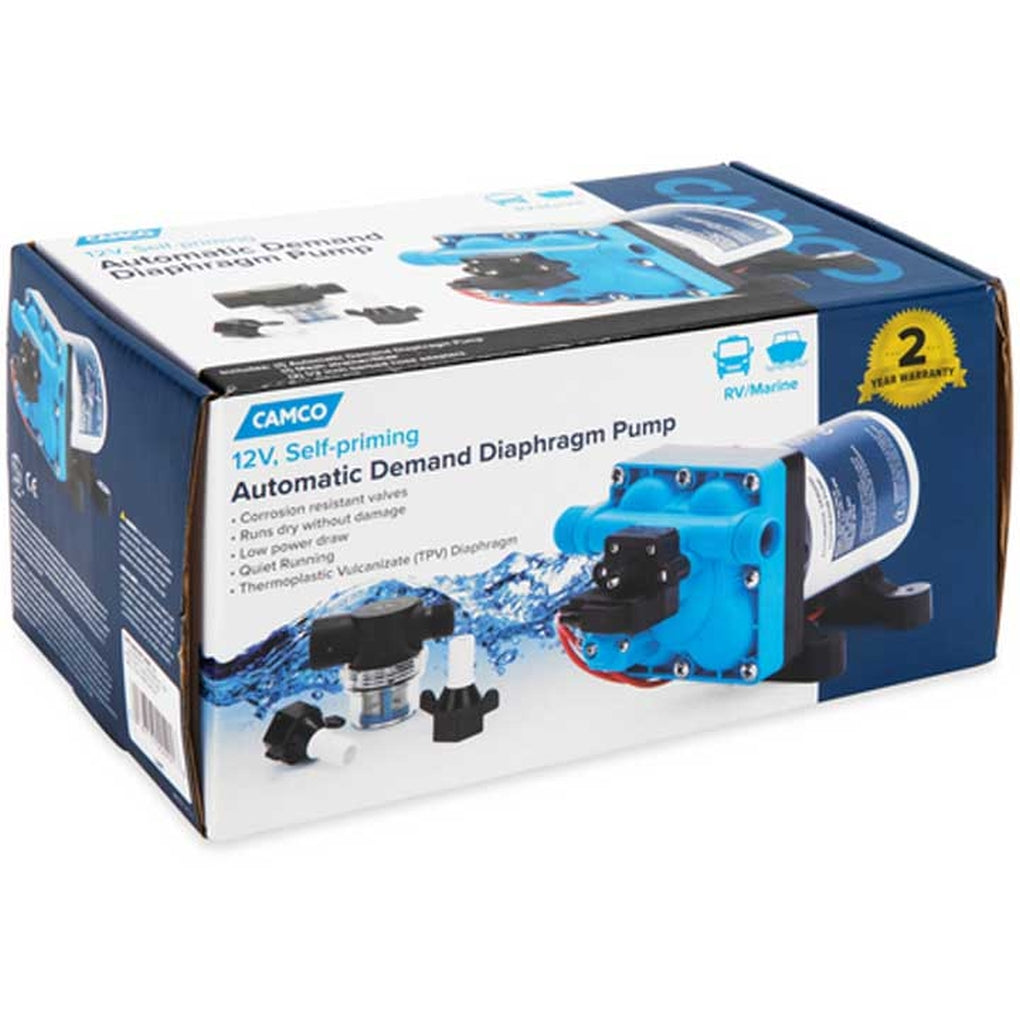 Camco 22491 Fresh Water Pump 12V 3.0 Gpm Variable Flow