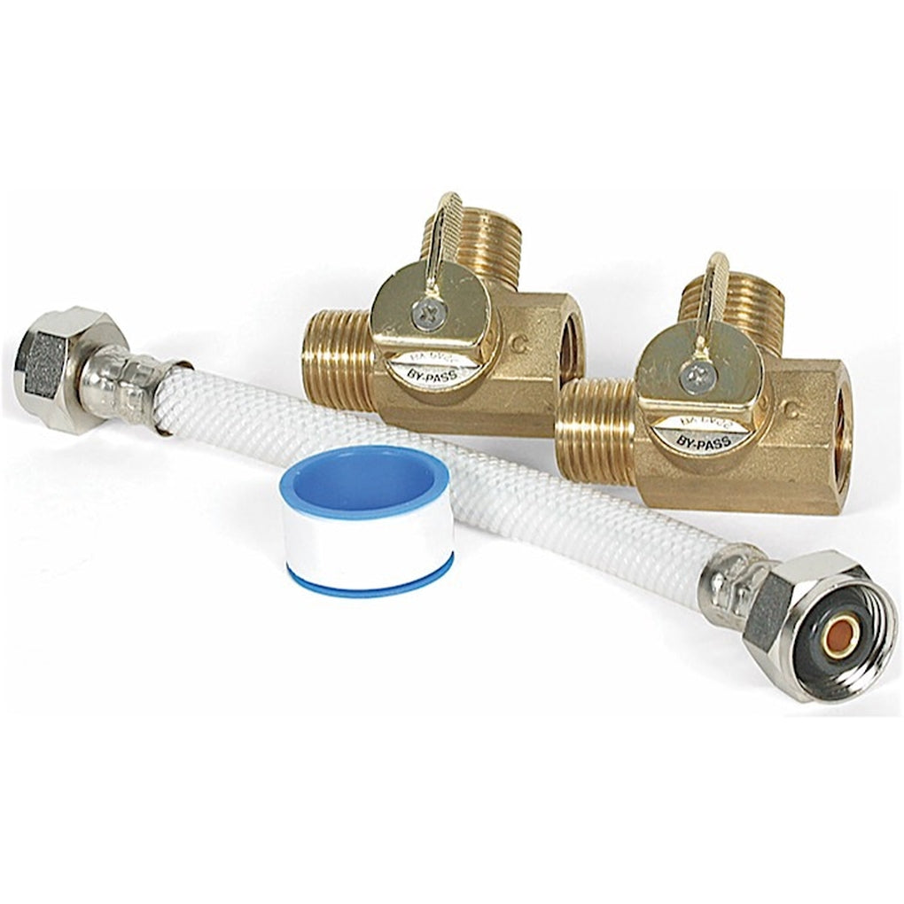 Camco 35953 Bypass Kit 8In Supreme Perm Brass For 6Gal Tank