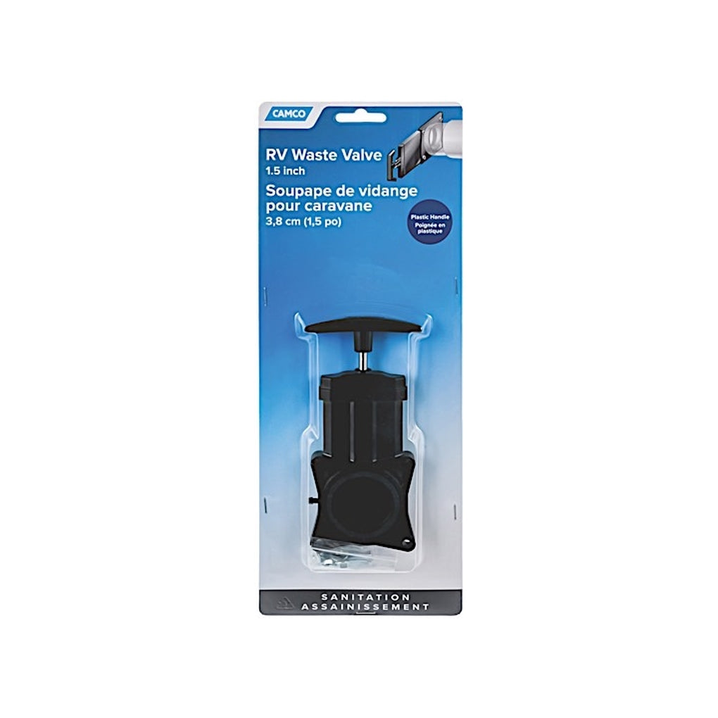 Camco 39503 Sewer 11/2In Waste Valve W/Plastic Handle