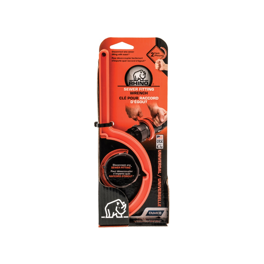 Camco 39758 Rhinoflex Wrench Set Swivel Fitting 2Pk