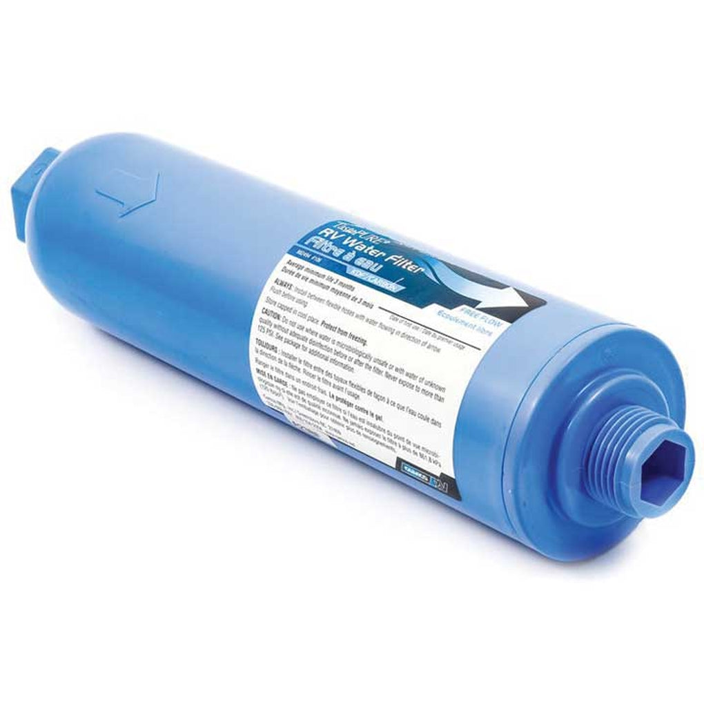 Camco 40013 Tastepure KDF/Carbon Water Filter w/Flex Hose Protector