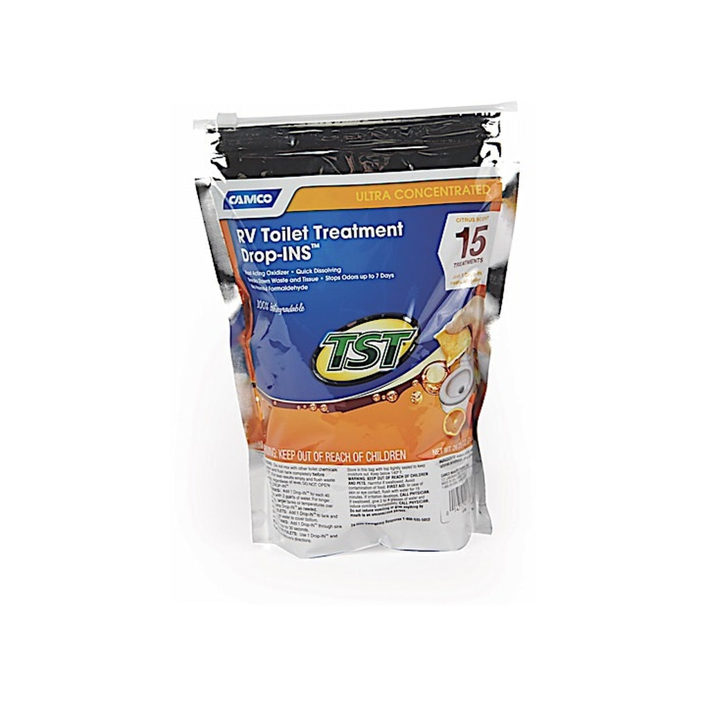 Camco 41180 Tst Orange Dropins Bilingual 15/Bag