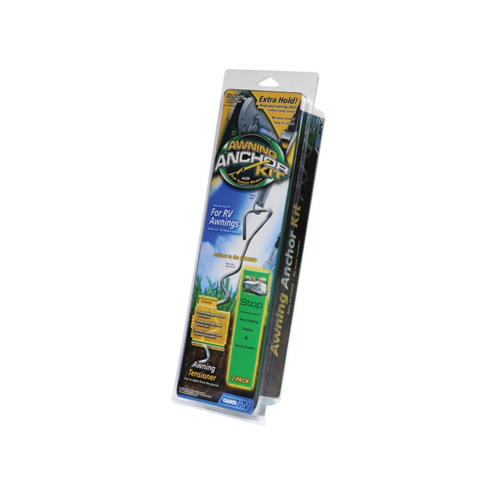 Camco 42593 Awning Anchor Kit w/Pull Tension Straps