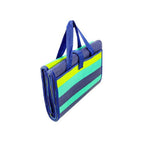 Camco 42806 Handy Mat w/Strapblue/Turquoise/Green Stripes 60In x 78In