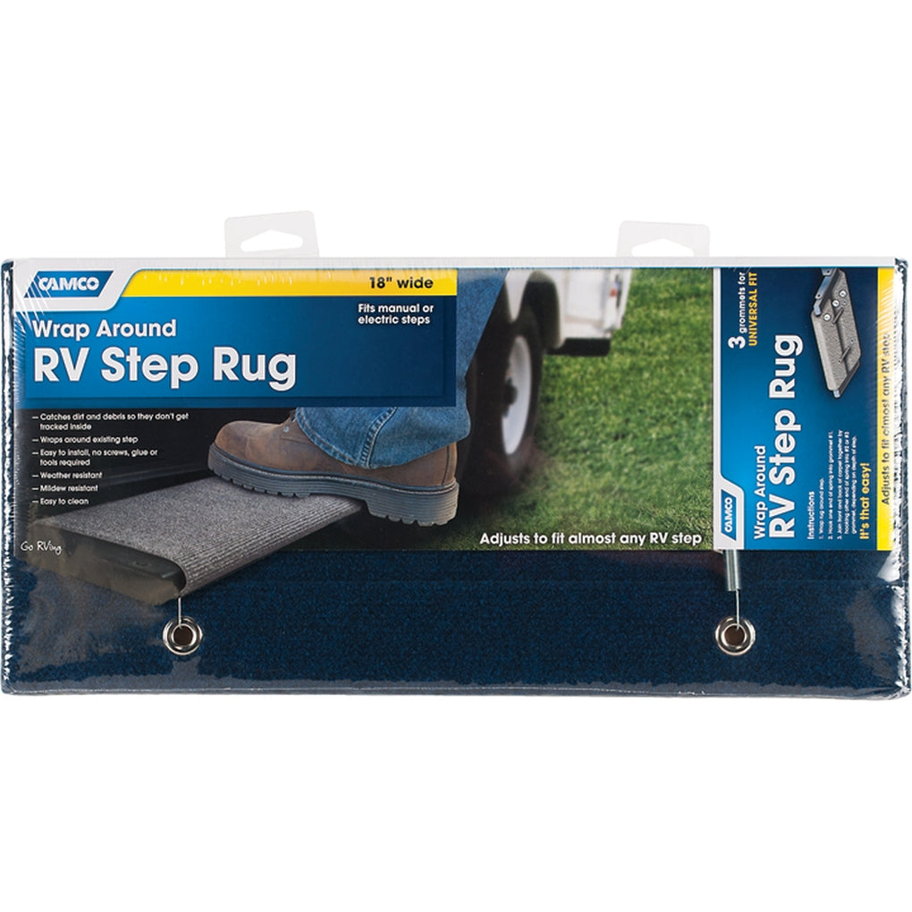 Camco 42924 Step Rug Reg Blue