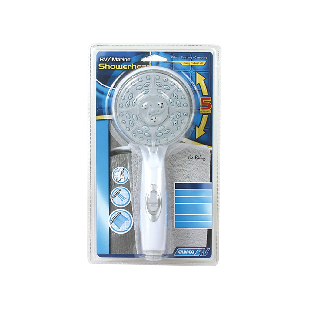 Camco 43711 Shower Head-White w/On/Off Sw