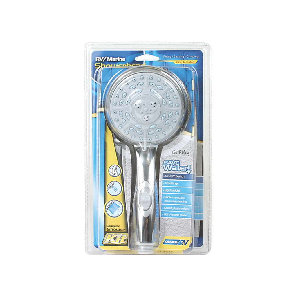 Camco 43713 Shower Head Kit-Chrome w/On/Off Switch