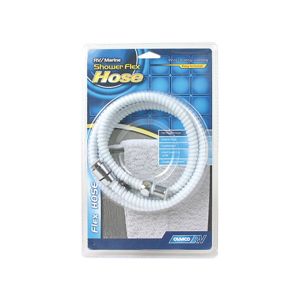 Camco 43717 White Shower Head Hose 60In