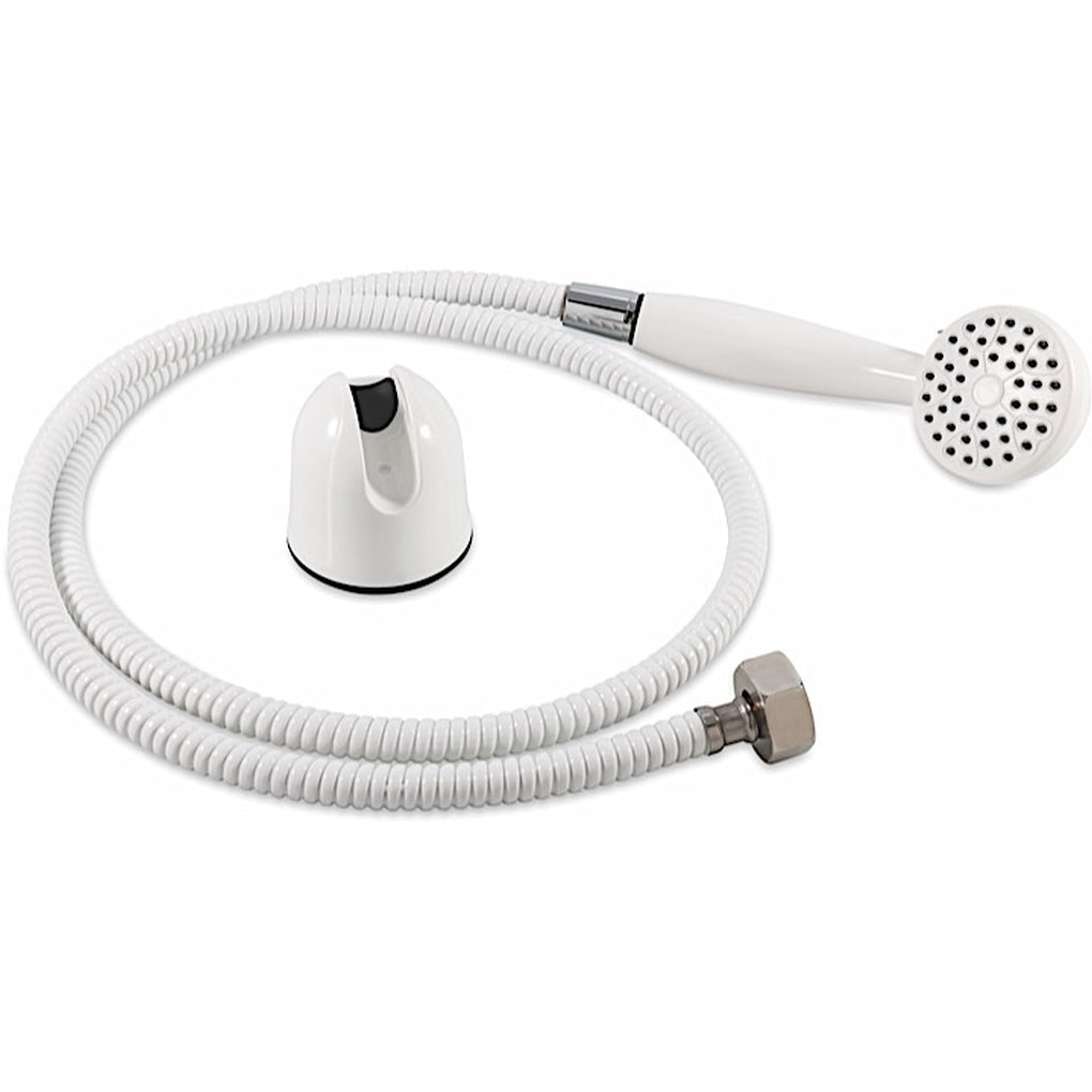 Camco 43762 Shower Head Kit W/Garden Hose Fittings and Suction Cup Mount