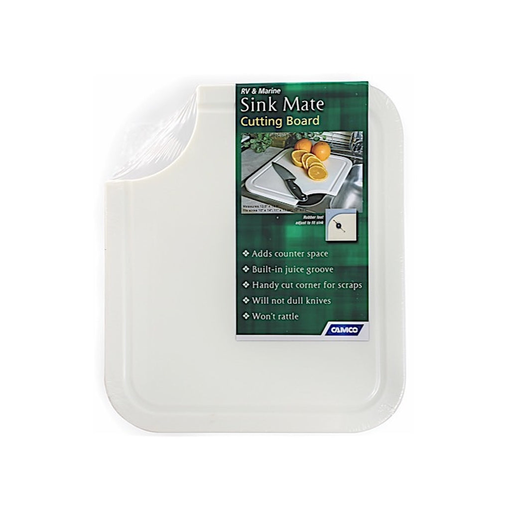 Camco 43857 Sink Mate Cutting Board White 12-1/2In X 14-1/2In