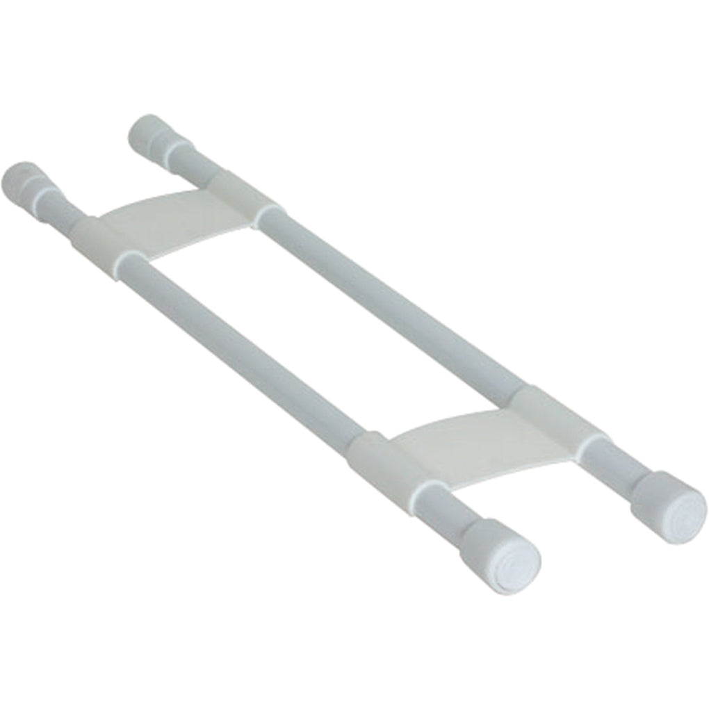 Camco 44073 Refrigerator Double Bar Set 16In To 28In White