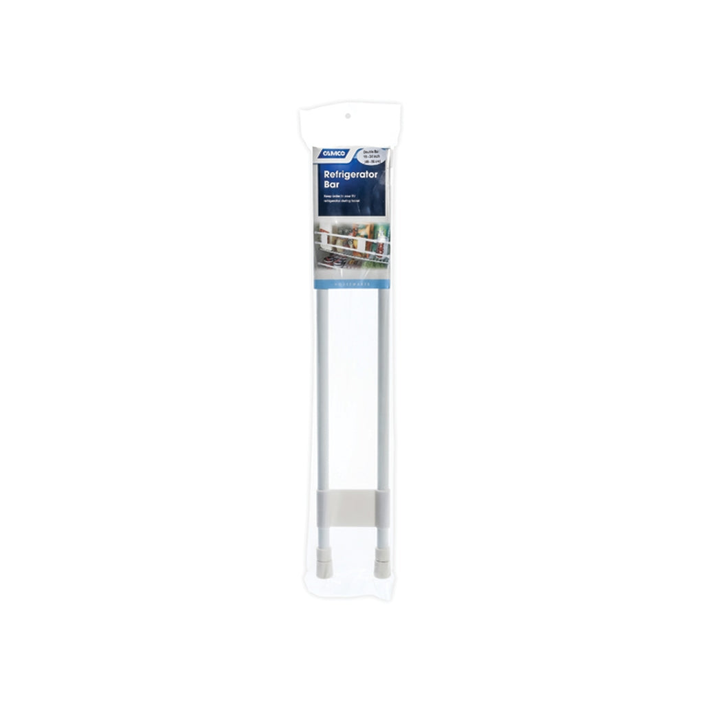 Camco 44074 Refrigerator Double Bar Set 19In To 34In White