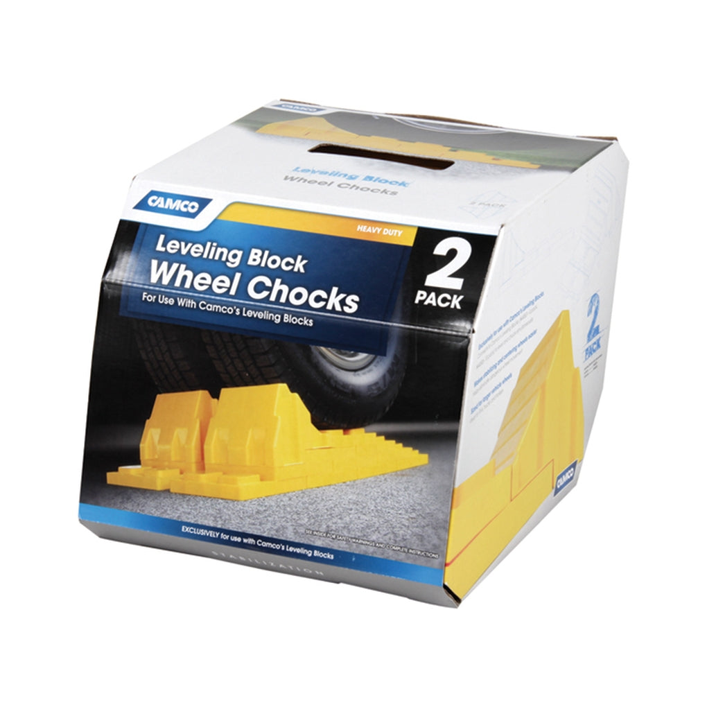 Camco 44401 Leveling Block Wheel Chock 2 Pack